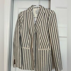 J Crew striped blazer size 2 NWT